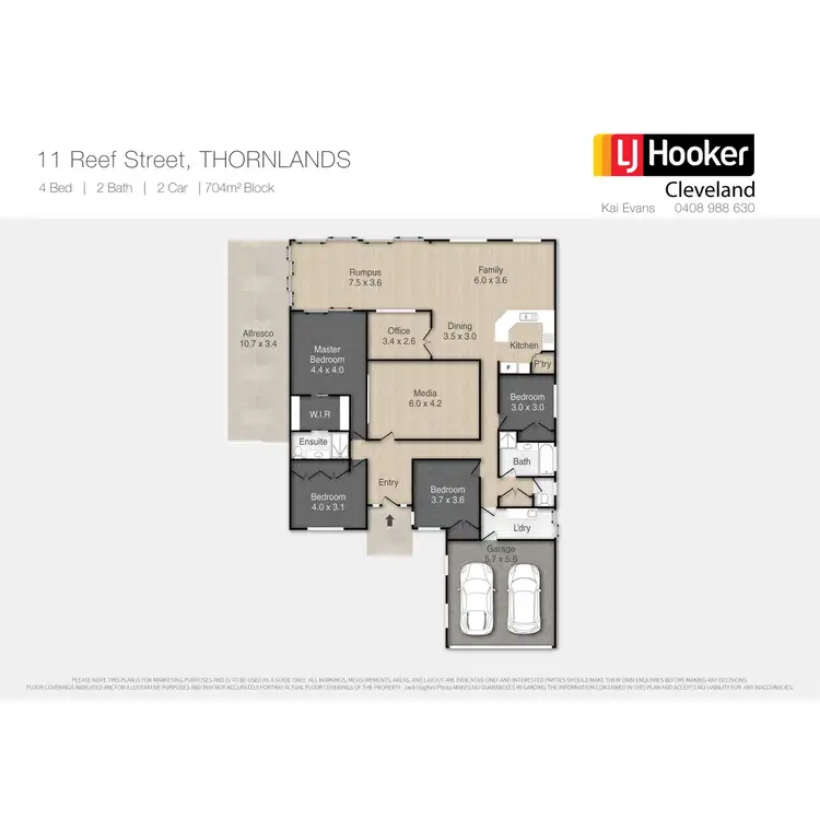 Floorplan of Homely house listing, 11 Reef Street, Thornlands QLD 4164