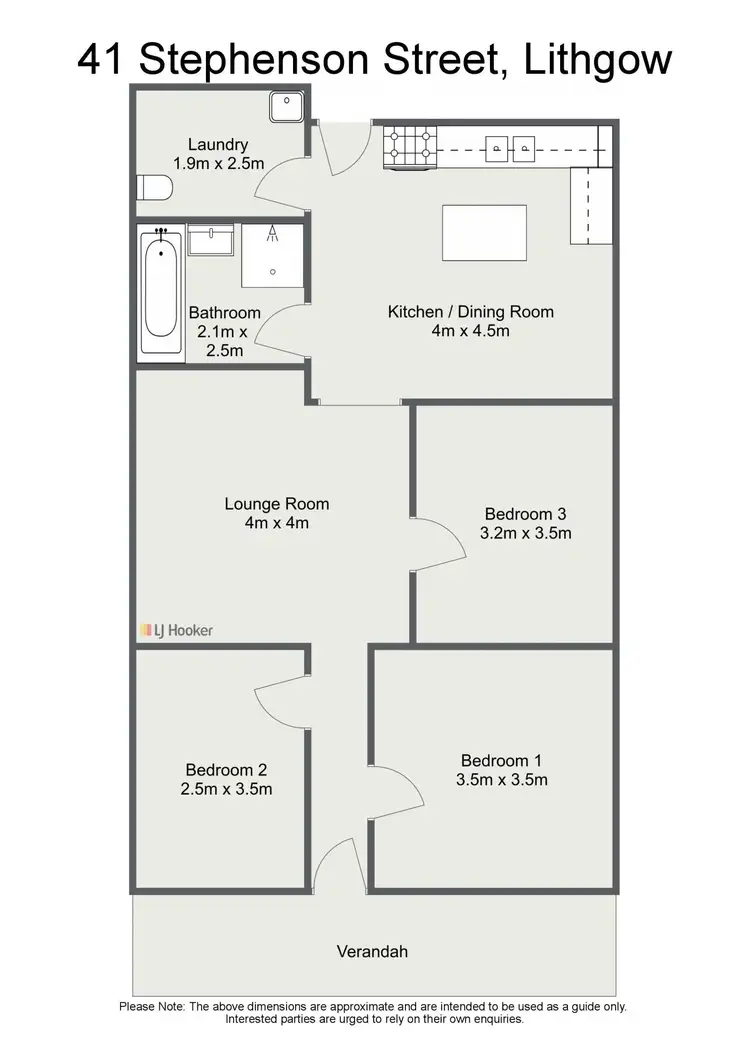 Floorplan of Homely house listing, 41 Stephenson Street, Lithgow NSW 2790