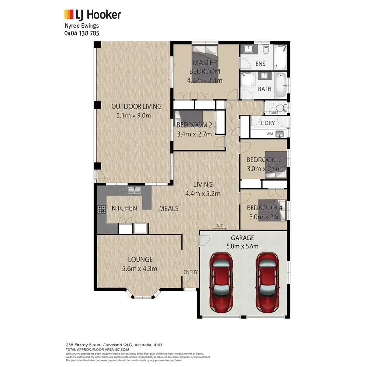 Floorplan of Homely house listing, 258 Fitzroy Street, Cleveland QLD 4163