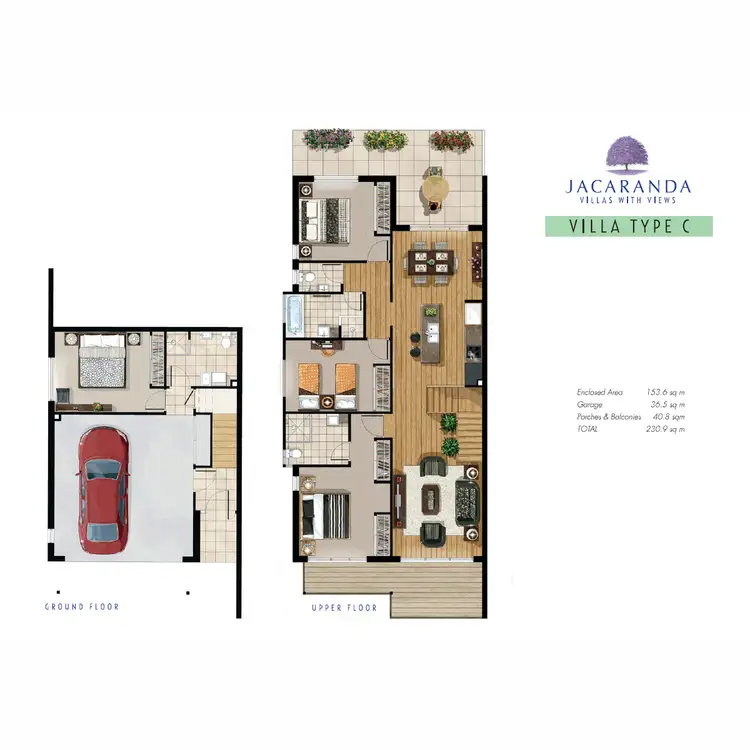 Floorplan of Homely townhouse listing, 39/45 Lancashire Drive, Mudgeeraba QLD 4213