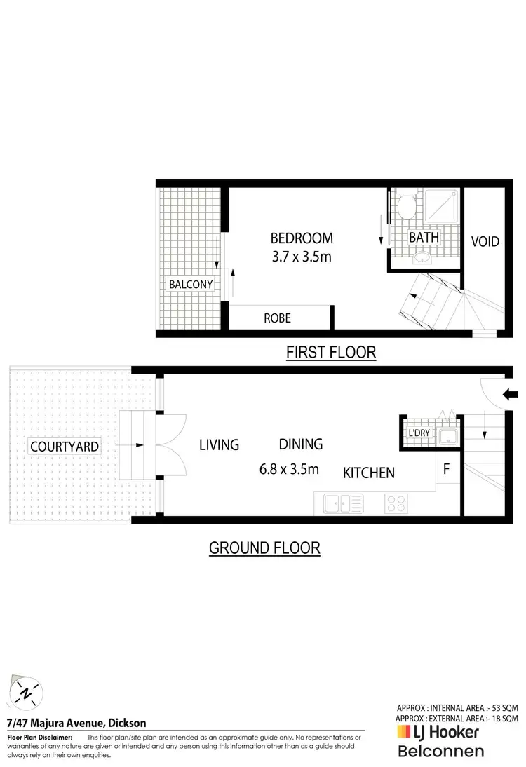 Floorplan of Homely apartment listing, 7/47 Majura Avenue, Dickson ACT 2602