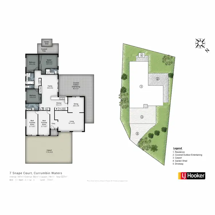 Floorplan of Homely house listing, 7 Snape Court, Currumbin Waters QLD 4223