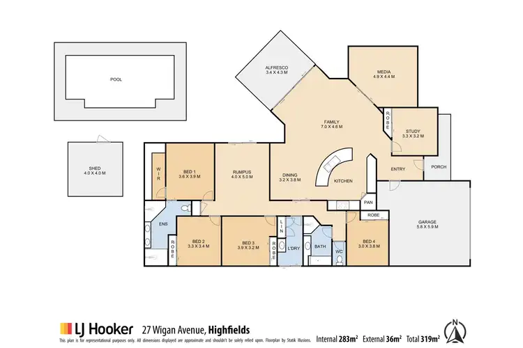 Floorplan of Homely house listing, 27 Wigan Avenue, Highfields QLD 4352
