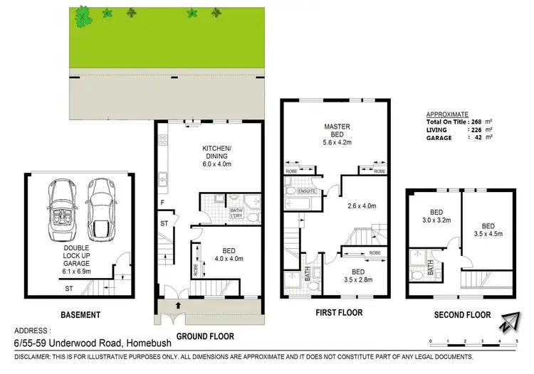 Floorplan of Homely townhouse listing, 6/55 UNDERWOOD ROAD, Homebush NSW 2140