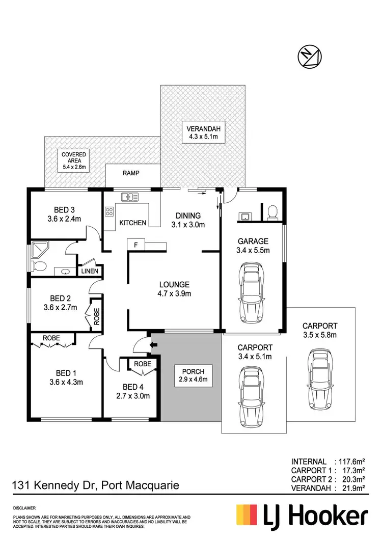 Floorplan of Homely house listing, 131 Kennedy Drive, Port Macquarie NSW 2444