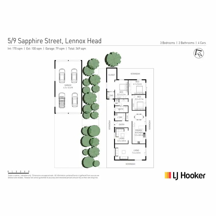 Floorplan of Homely house listing, 5-9 Sapphire Court, Lennox Head NSW 2478