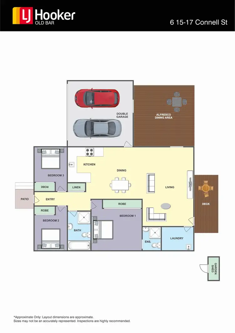Floorplan of Homely unit listing, 6/15-17 Connell Street, Old Bar NSW 2430