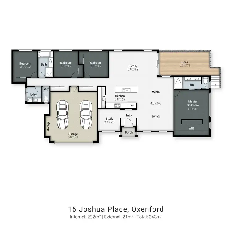 Floorplan of Homely house listing, 15 Joshua Place, Oxenford QLD 4210
