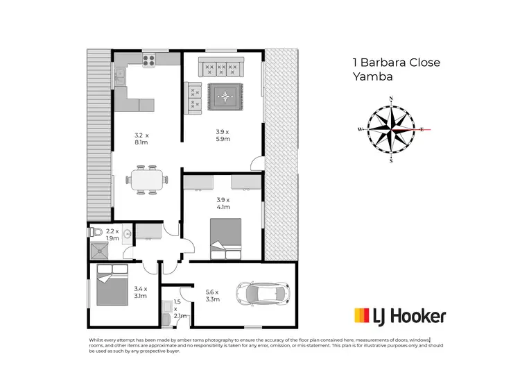Floorplan of Homely house listing, 1 Barbara Close, Yamba NSW 2464