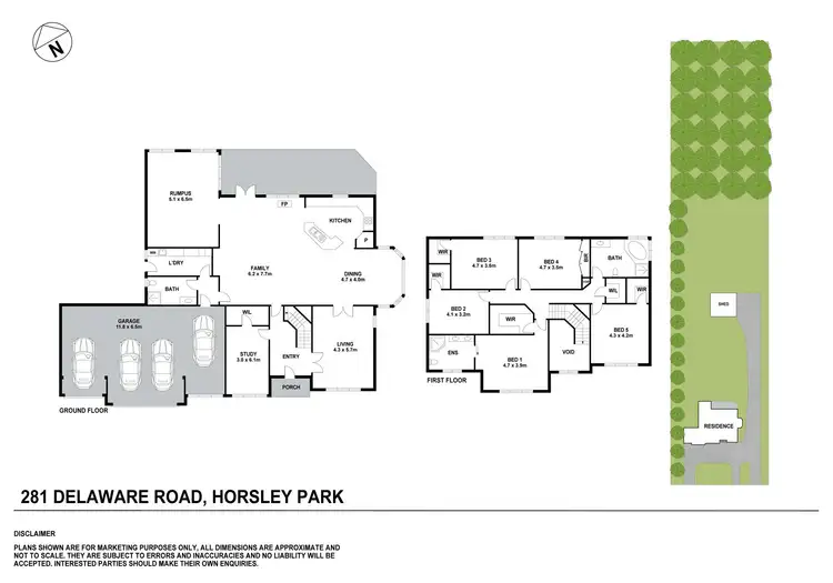 Floorplan of Homely rural property listing, 281-287 Delaware Road, Horsley Park NSW 2175
