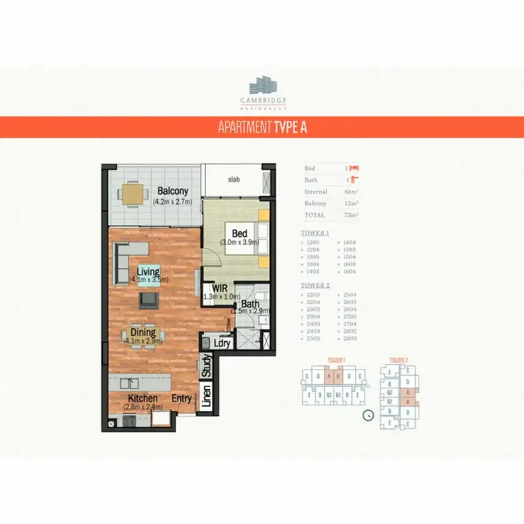 Floorplan of Homely unit listing, 1303/42 Laver Drive, Robina QLD 4226