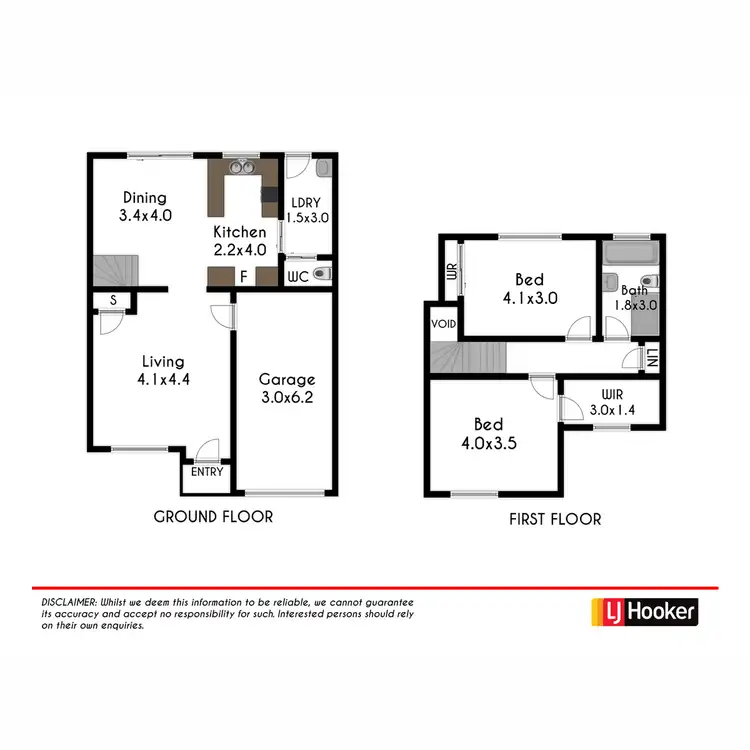 Floorplan of Homely townhouse listing, 9/32 Lovegrove Drive, Quakers Hill NSW 2763