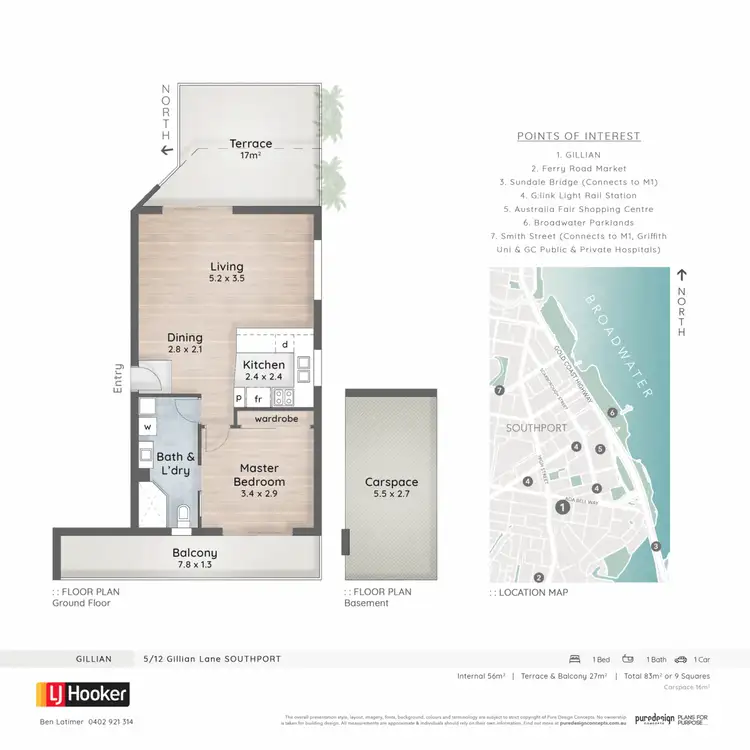 Floorplan of Homely unit listing, 5/12 Gillian Lane, Southport QLD 4215