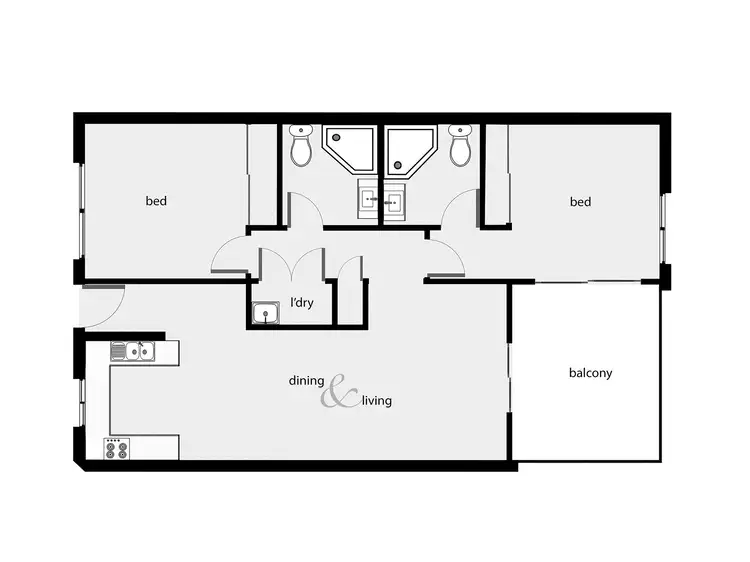 Floorplan of Homely unit listing, 311/22-24 Ward Street, Mooroobool QLD 4870