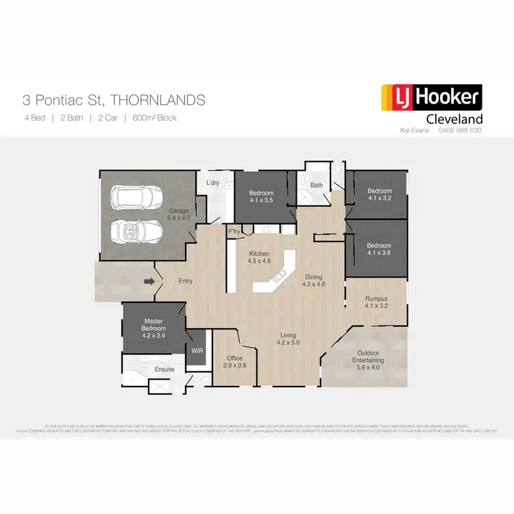 Floorplan of Homely house listing, 3 Pontiac Street, Thornlands QLD 4164