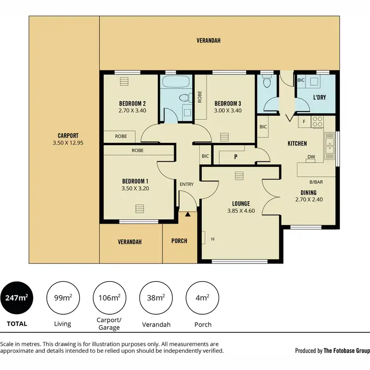 Floorplan of Homely house listing, 12 Kingsley Avenue, Pooraka SA 5095