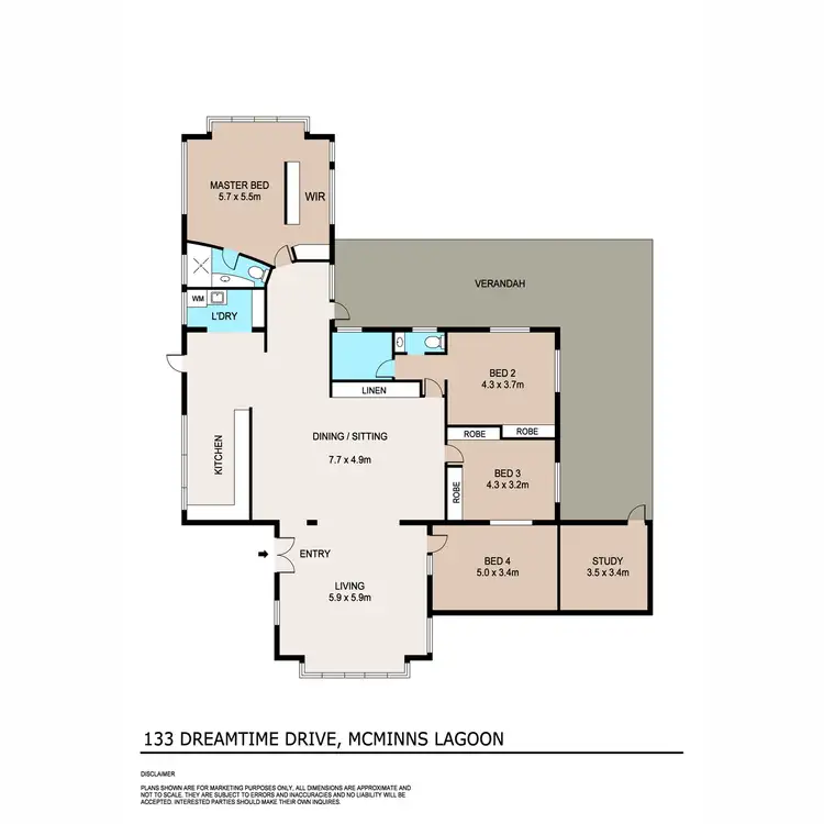 Floorplan of Homely house listing, 133 Dreamtime Drive, Mcminns Lagoon NT 822