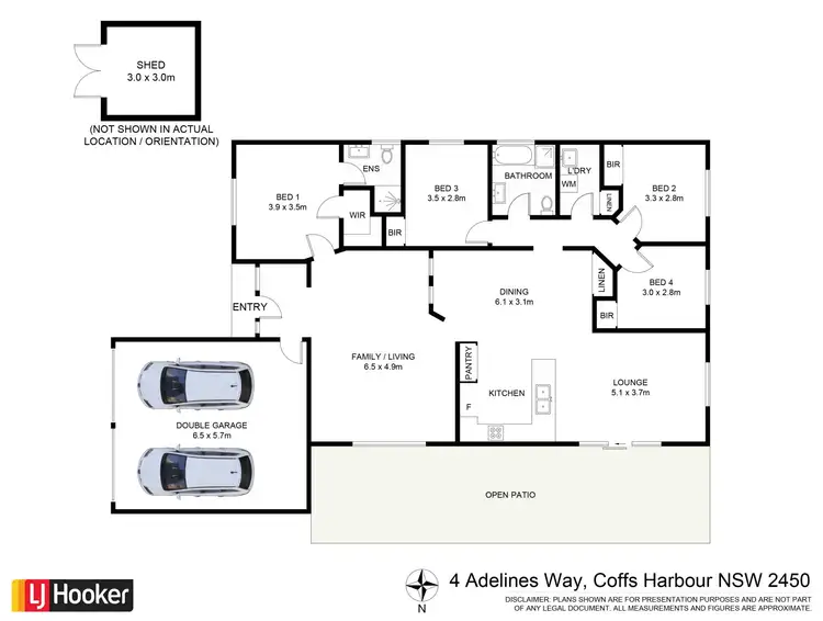 Floorplan of Homely house listing, 4 Adelines Way, Coffs Harbour NSW 2450