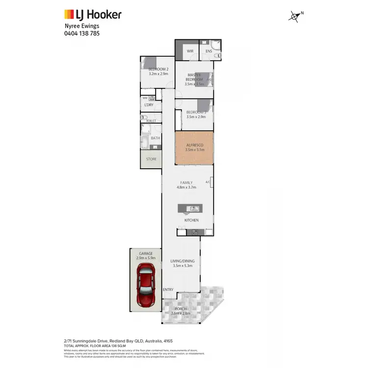 Floorplan of Homely house listing, 2/71 Sunningdale Drive, Redland Bay QLD 4165