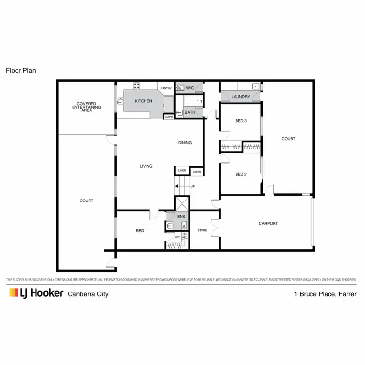 Floorplan of Homely house listing, 1 Bruce Place, Farrer ACT 2607