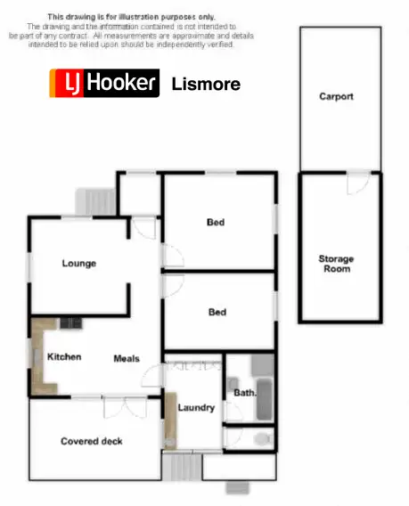 Floorplan of Homely house listing, 10 Hurley Street, Lismore NSW 2480