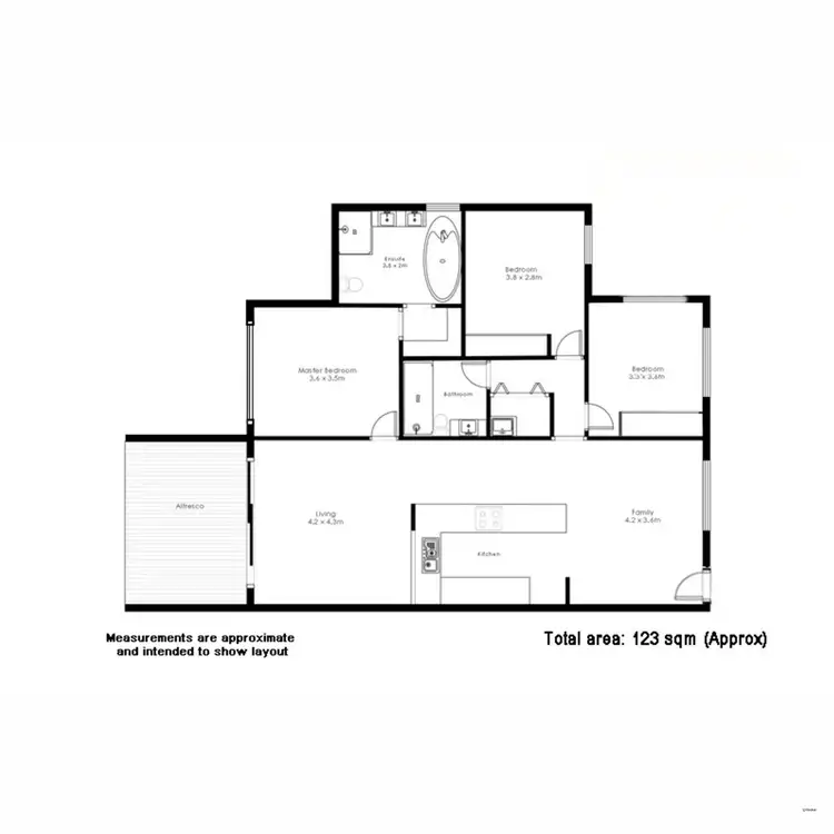 Floorplan of Homely unit listing, 203/22-24 Ben Lexcen Place, Robina QLD 4226