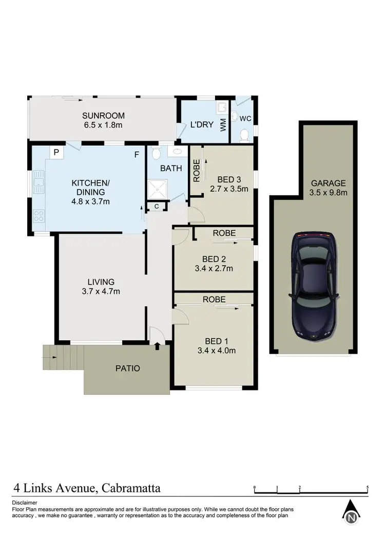 Floorplan of Homely house listing, 4 Links Avenue, Cabramatta NSW 2166