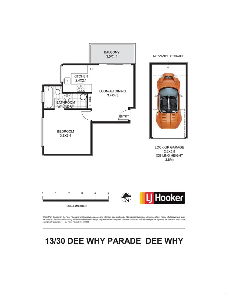 Floorplan of Homely unit listing, 13/30-32 Dee Why Parade, Dee Why NSW 2099