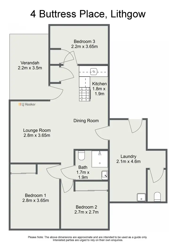 Floorplan of Homely house listing, 4 Buttress Place, Lithgow NSW 2790