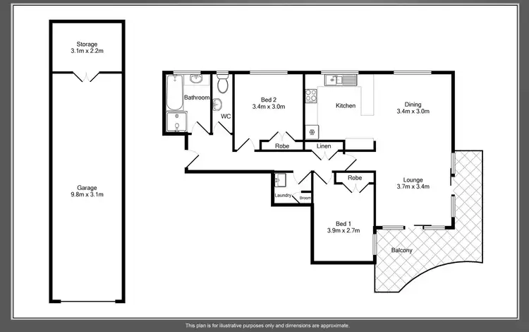 Floorplan of Homely unit listing, 24/18 Lord Street, Port Macquarie NSW 2444