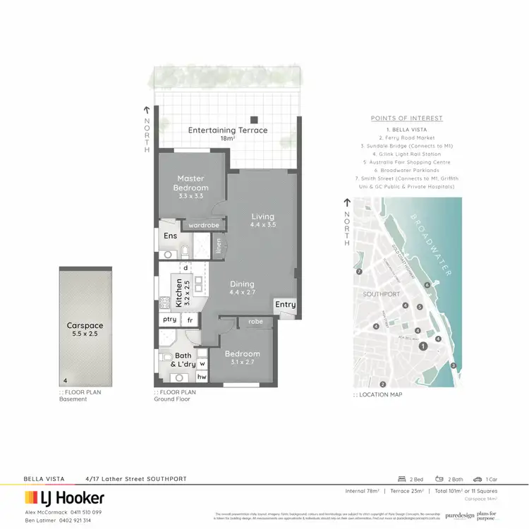 Floorplan of Homely unit listing, 4/17 Lather Street, Southport QLD 4215
