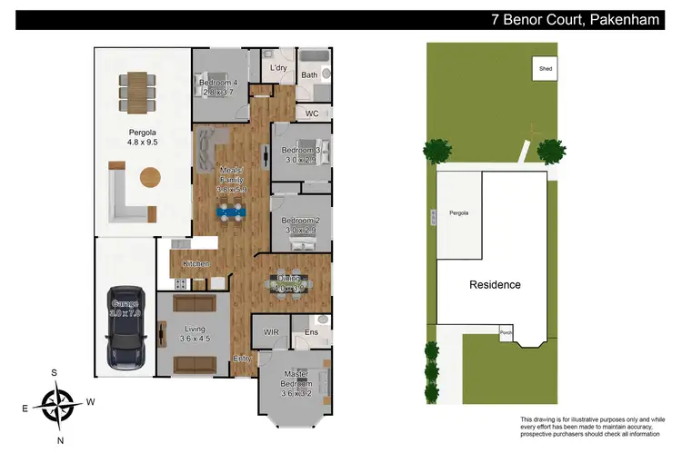 Floorplan of Homely house listing, 7 Benor Court, Pakenham VIC 3810