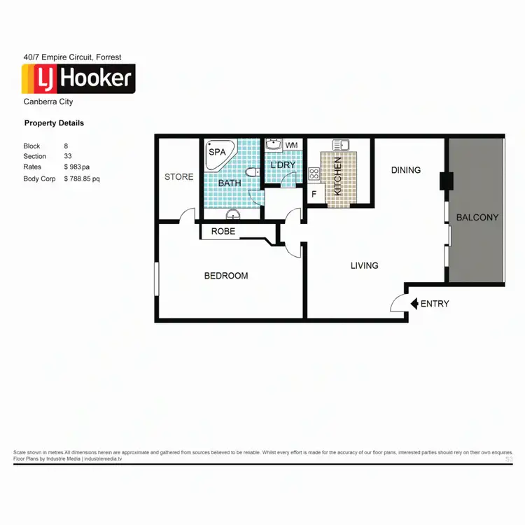 Floorplan of Homely apartment listing, 40/7 Empire Circuit, Forrest ACT 2603