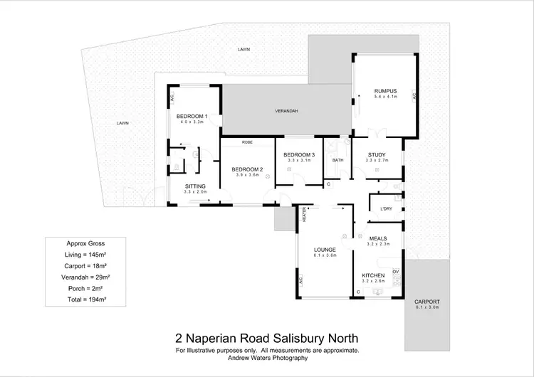 Floorplan of Homely house listing, 2 Naperian Road, Salisbury North SA 5108