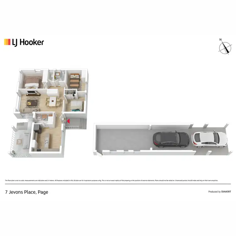 Floorplan of Homely house listing, 7 Jevons Place, Page ACT 2614