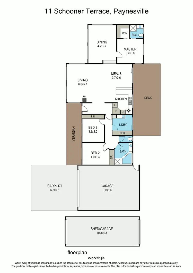 Floorplan of Homely house listing, 11 Schooner Terrace, Paynesville VIC 3880
