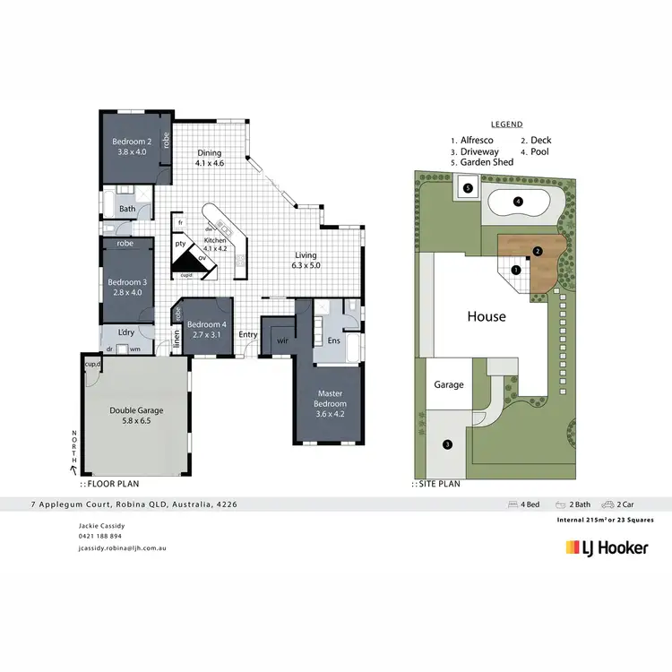 Floorplan of Homely house listing, 7 Apple Gum Court, Robina QLD 4226