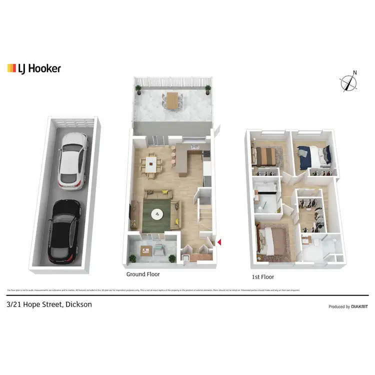 Floorplan of Homely townhouse listing, 3/21 Hope Street, Dickson ACT 2602