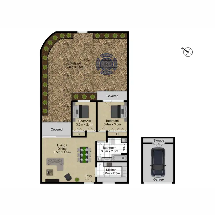 Floorplan of Homely apartment listing, 33/1 Playfair Place, Belconnen ACT 2617
