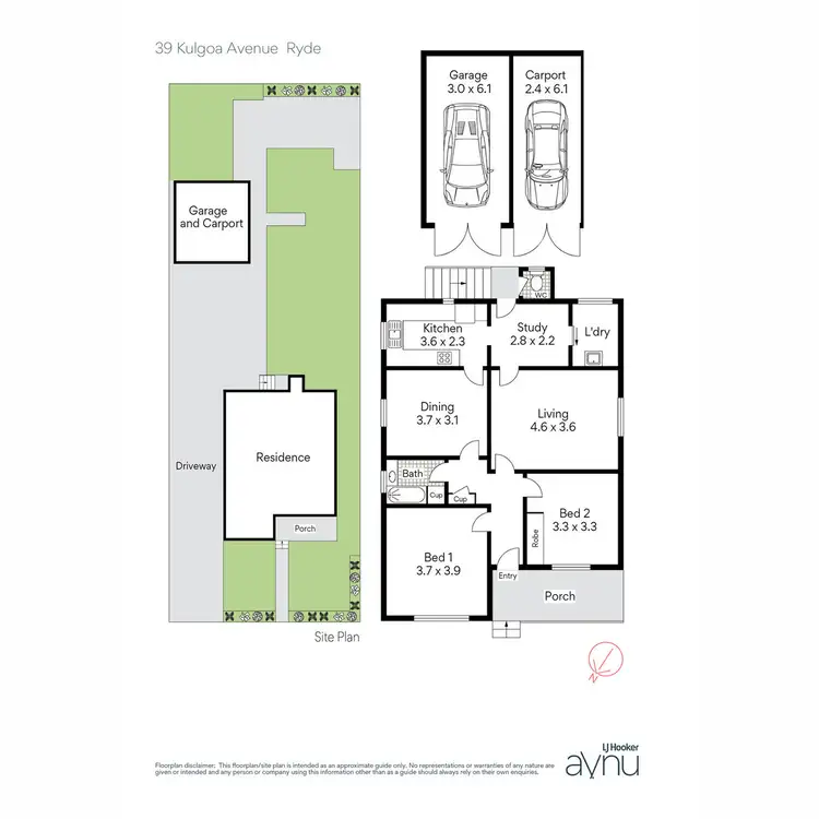 Floorplan of Homely house listing, 39 Kulgoa Avenue, Ryde NSW 2112