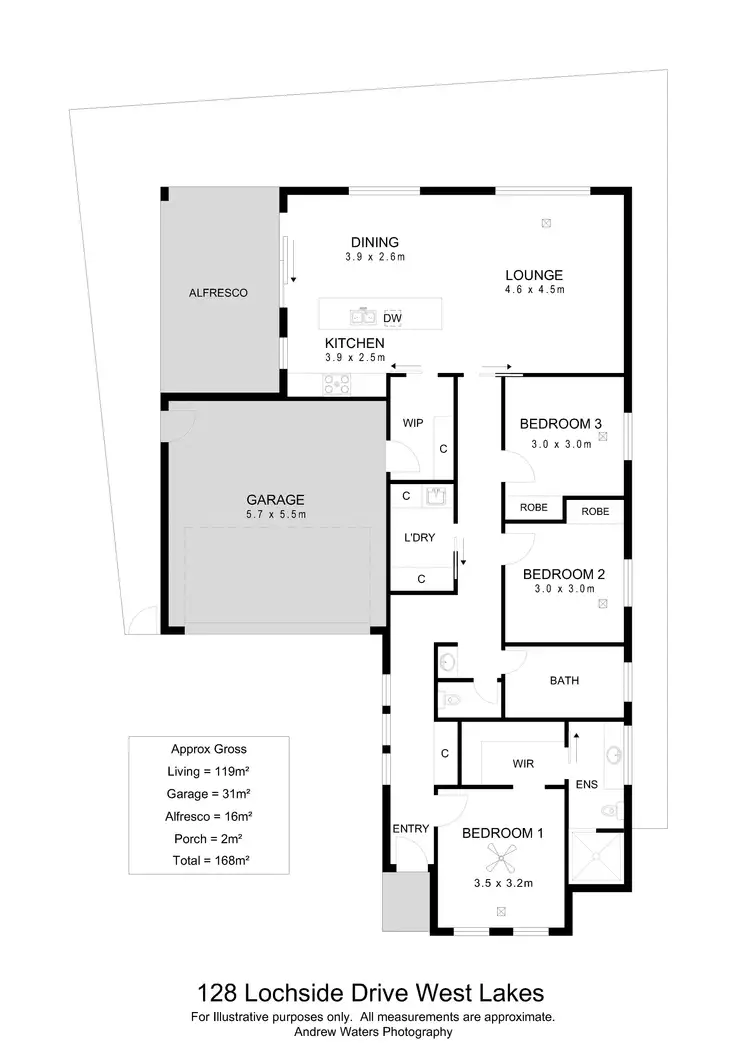 Floorplan of Homely house listing, 128 Lochside Drive, West Lakes SA 5021