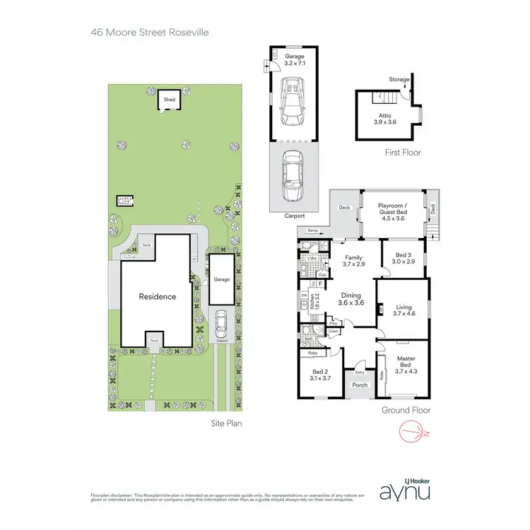 Floorplan of Homely house listing, 46 Moore Street, Roseville NSW 2069