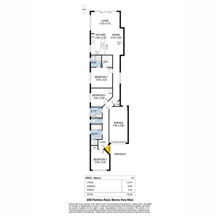 Floorplan of Homely house listing, 4/88 Peerless Road, Munno Para West SA 5115