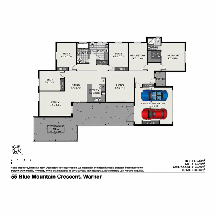 Floorplan of Homely house listing, 55 Blue Mountain Crescent, Warner QLD 4500