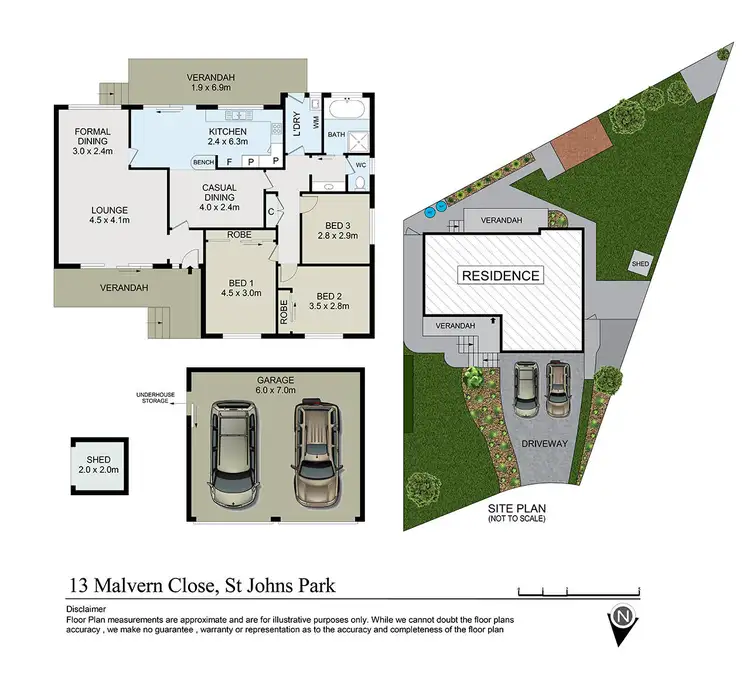 Floorplan of Homely house listing, 13 Malvern Close, St Johns Park NSW 2176