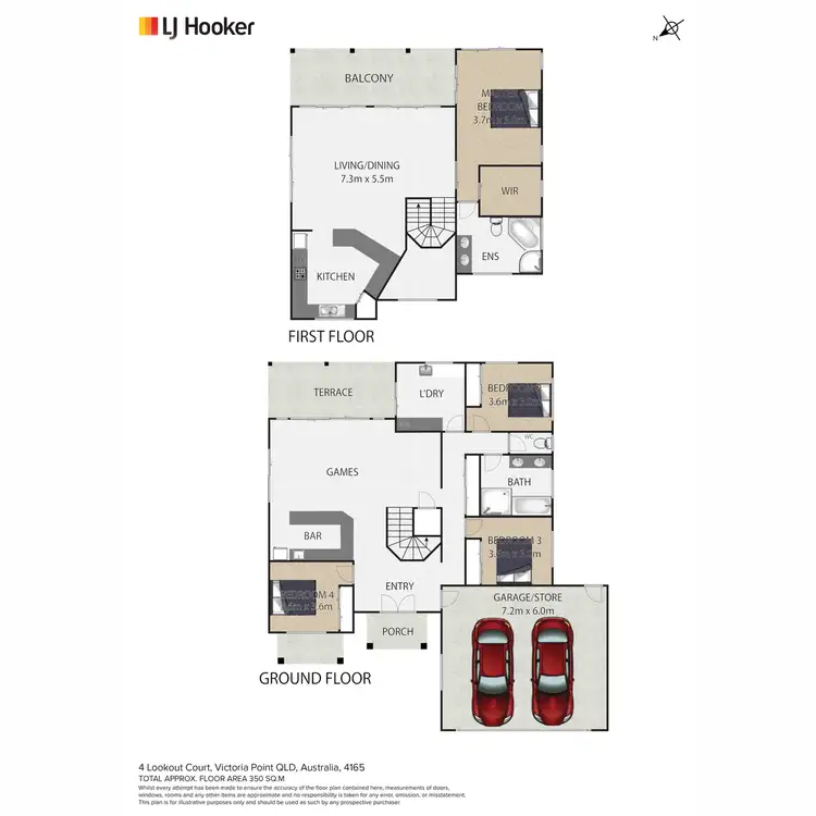 Floorplan of Homely house listing, 4 Lookout Court, Victoria Point QLD 4165