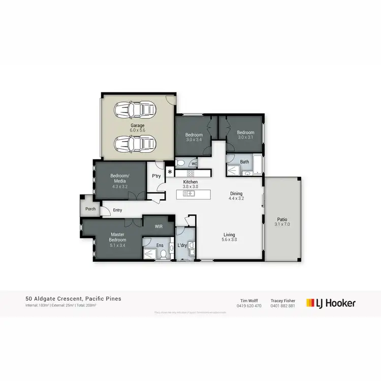 Floorplan of Homely house listing, 50 Aldgate Crescent, Pacific Pines QLD 4211