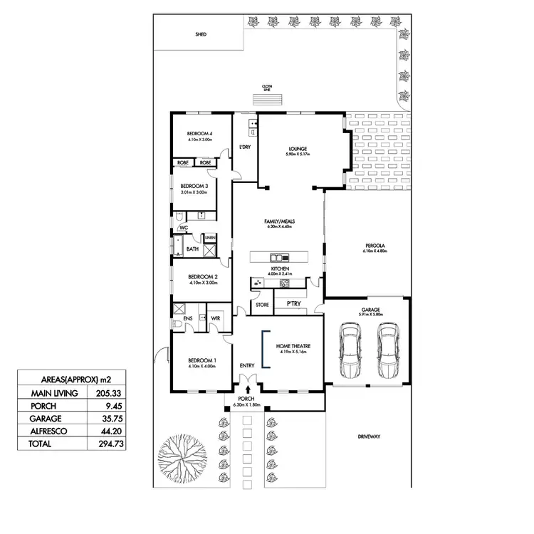 Floorplan of Homely house listing, 9 Nolan Place, Munno Para SA 5115
