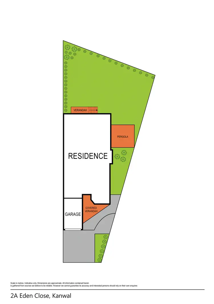 Floorplan of Homely semi-detached listing, 2a Eden Close, Kanwal NSW 2259