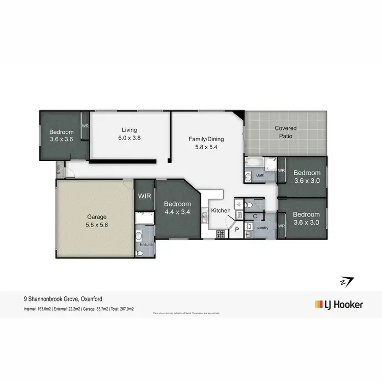 Floorplan of Homely house listing, 9 Shannonbrook Grove, Oxenford QLD 4210